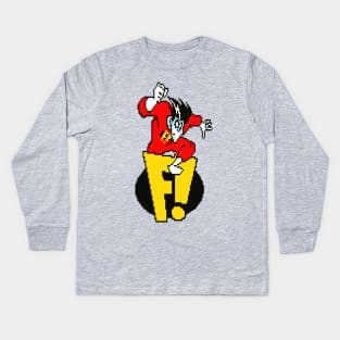 8-bit freakazoid Kids Long Sleeve T-Shirt